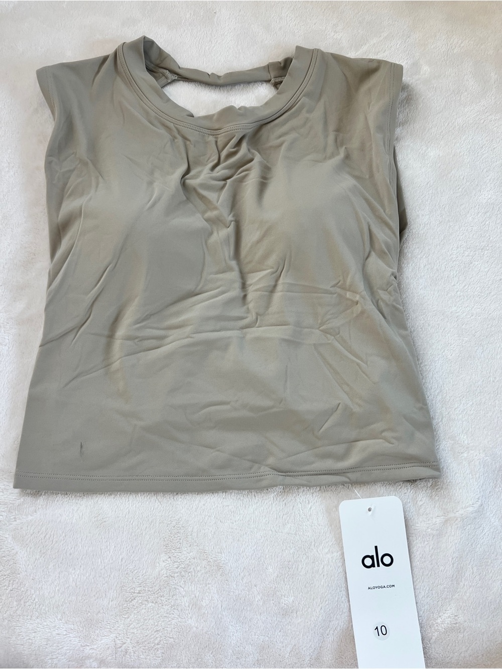 ALO Yoga Women's Taupe Muscle Tee